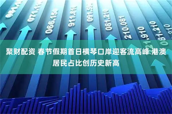 聚财配资 春节假期首日横琴口岸迎客流高峰 港澳居民占比创历史新高